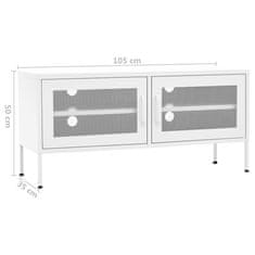 Vidaxl TV omarica bela 105x35x50 cm jeklo