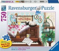 Ravensburger Puzzle Maček na klavirju XL 750 kosov