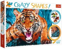 Trefl Crazy Shapes sestavljanka Tiger attack 600 kosov