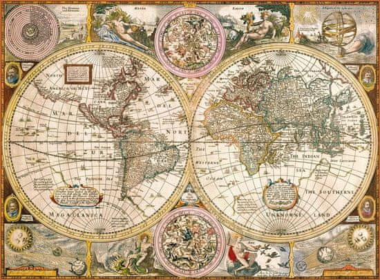 Clementoni Puzzle Stari zemljevid 3000 kosov
