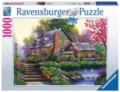 Ravensburger Puzzle Romantična koča 1000 kosov