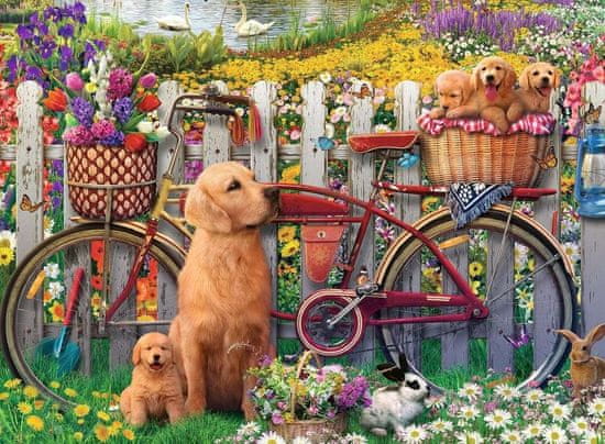 Ravensburger Puzzle Cute dogs in the garden 500 kosov