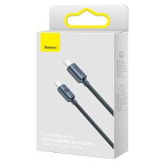 BASEUS Crystal Shine kabel USB-C / USB-C 5A 100W 2m, črna