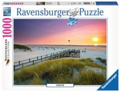 Ravensburger Puzzle Sončni zahod v Amrumu, Nemčija 1000 kosov