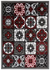 Chemex Preproga Bali Modni Turški Vzorci E545A Rdeča Siva 220x300 cm