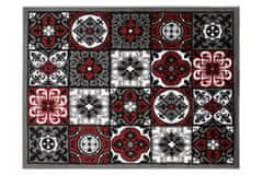 Chemex Preproga Bali Modni Turški Vzorci E545A Rdeča Siva 220x300 cm