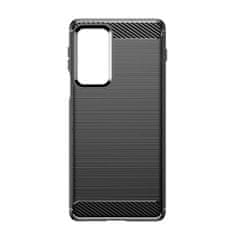 MG Carbon Case Flexible silikonski ovitek za Motorola Moto Edge 20 Pro, črna