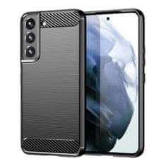 MG Carbon Case Flexible silikonski ovitek za Samsung Galaxy S22 Plus, črna