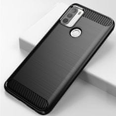 MG Carbon Case Flexible silikonski ovitek za Motorola Moto G50, črna