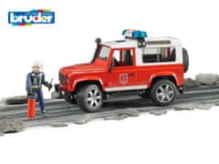 Bruder Land Rover gasilski avto s figurico