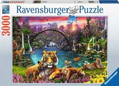 Ravensburger Puzzle Tigri v raju 3000 kosov