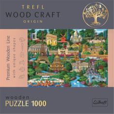 Trefl Sestavljanka Wood Craft Origin Znani kraji Francije 1000 kosov