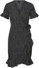 Vero Moda Ženska obleka VMHENNA 10252951 Black (Velikost XS)