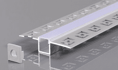 Optonica ALU profil za LED trak 2m VGRADNI (knauf) - komplet