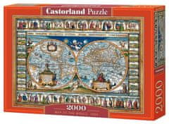 Castorland Puzzle Zemljevid sveta r.1639, 2000 kosov