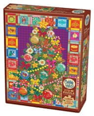Cobble Hill Puzzle božično drevo na odejici XL 275 kosov
