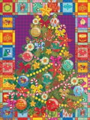 Cobble Hill Puzzle božično drevo na odejici XL 275 kosov