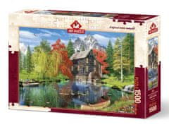 Art puzzle Puzzle Ribolov pri mlinu 1500 kosov