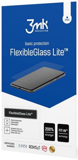 3MK Lite zaščitno hibridno steklo za Realme 8, Full screen