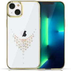 slomart kingxbar sky series luksuzni etui s kristali Swarovski za iphone 13 pro zlati (dev)