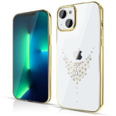 slomart kingxbar sky series luksuzni etui s kristali Swarovski za iphone 13 pro zlati (dev)