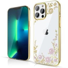 slomart kingxbar moon series luksuzno ohišje s kristali Swarovski za iphone 13 pro rose gold