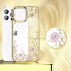 slomart kingxbar moon series luksuzno ohišje s kristali Swarovski za iphone 13 pro rose gold