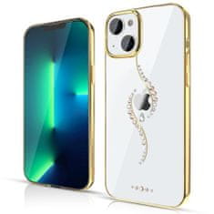 slomart kingxbar sky series luksuzni etui s kristali Swarovski za iphone 13 gold (guard)