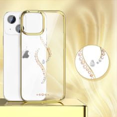 slomart kingxbar sky series luksuzni etui s kristali Swarovski za iphone 13 gold (guard)