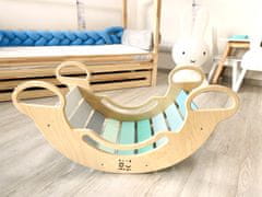 Elis Design Montessori gugalnica 6v1 nasmeh modra