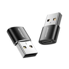 slomart joyroom adapter adapter iz usb tipa c (ženski) v usb (moški) 2 kosa črn (s-h152 črn)