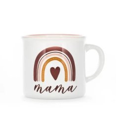 PixiINK Skodelica - MAMA, roza, keramika