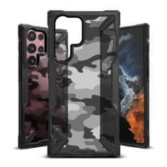 slomart Ringke fusion x oklepni etui z okvirjem samsung galaxy s22 ultra black camo black