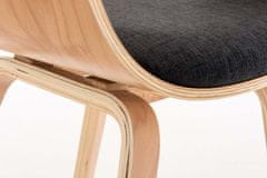 BHM Germany Jedilni stol Kingston, tekstil, naravni / temno sivi