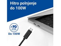 Ewent Kabel USB-C v USB-C, 20Gbps, 100W, 4K @ 60Hz, 1m