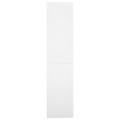 Vidaxl Pisarniška omara z drsnimi vrati bela 90x40x180 cm