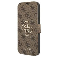 Guess GUBKP13S4GMGBR iPhone 13 mini 5,4" rjav/brown book 4G Big Metal Logo