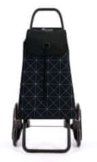 Rolser Zložljiv nakupovalni voziček s 6 kolesi Baby I-Max Star (36 litrov), črn z belim vzorcem