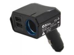 Compass  Adapter trdna 12V + 2x USB 2400mA IZBERI