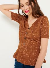 Camaïeu Ženska Bluza Rjava XS