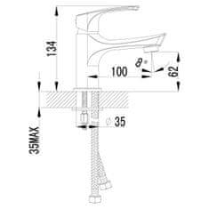 LEMARK Pipa za umivalnik LEMARK LM1706C SHAPE