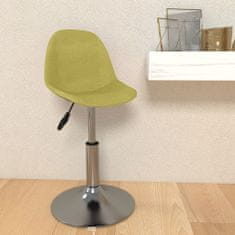 Vidaxl Barski stol, zelen, oblazinjen s tkanino