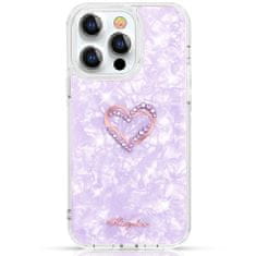 slomart kingxbar epoxy series swarovski kristal case iphone 13 pro purple