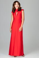Lenitif Ženska večerna obleka Fuktigt K486 rdeča M