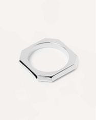 PDPAOLA Eleganten rodjen prstan SIGNATURE LINK Silver AN02-378 (Obseg 54 mm)