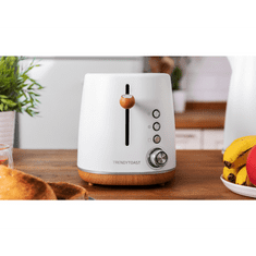 Cecotec TrendyToast 9000 toaster, White Woody