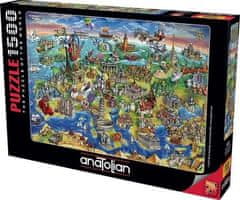 AnaTolian Puzzle Evropski svet 1500 kosov