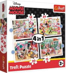 Trefl Puzzle Minnie s prijatelji 4 v 1 (12,15,20,24 kosov)