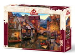 Art puzzle Puzzle Hiše ob kanalu 2000 kosov