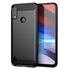 MG Carbon Case Flexible silikonski ovitek za Motorola Moto E7i Power, črna